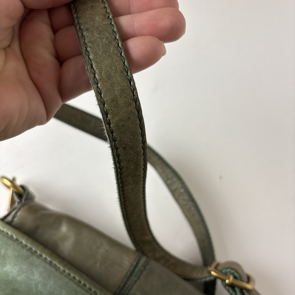 Vintage FOSSIL Y2K Crossbody Strap Leather Turn Lock Flap Bag Purse Handbag - Picture 15 of 16